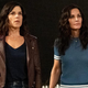 Sidney and Gail looking shocked in the new Scream movie.